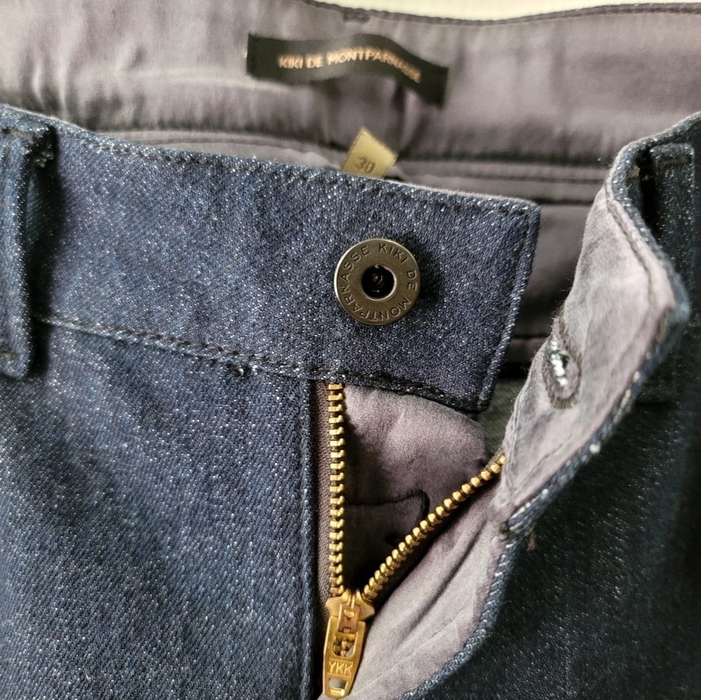Kiki de Montparnasse dark washed Classic mid rise Straight-Leg jeans - Picture 8 of 9